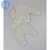 Baby Boys Quilted Top & Trouser - Bear (WF1814) (Baby Boys Fashionwear) Mansuri